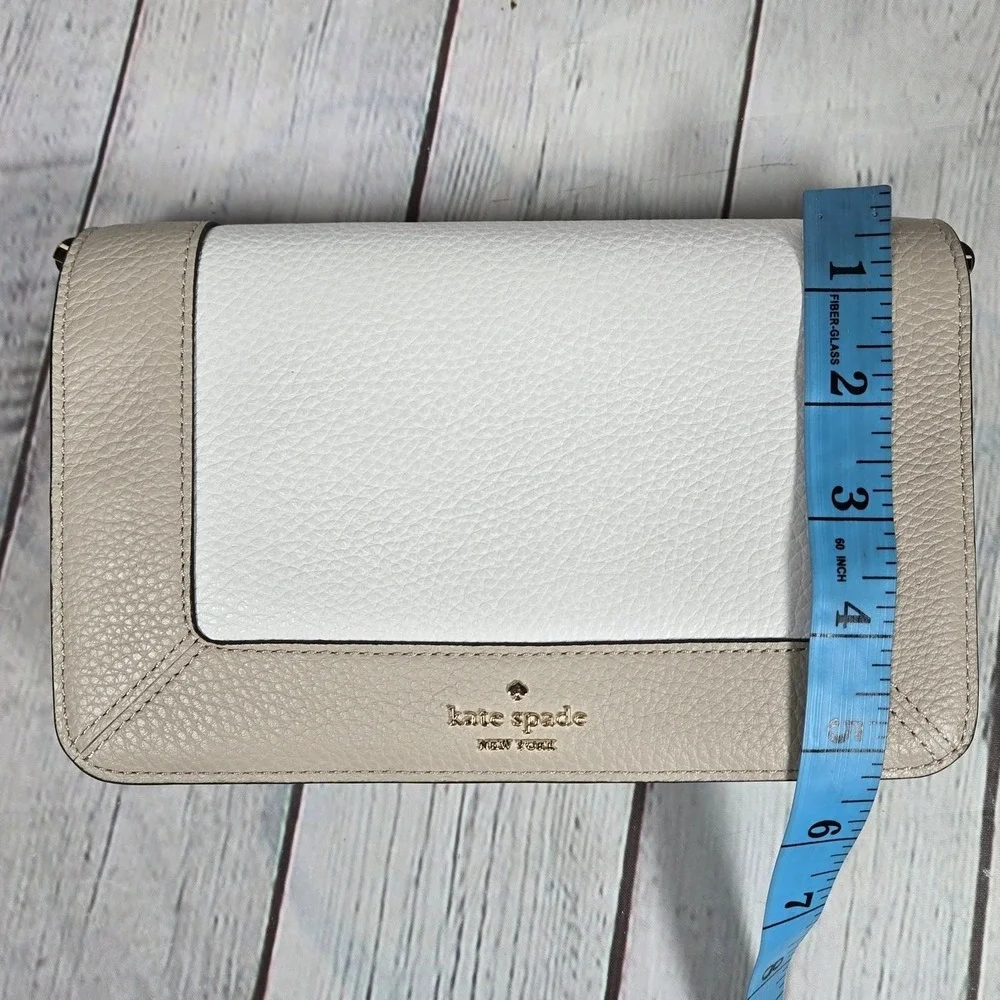 Kate Spade Lena Colorblock Mini Flap Crossbody in Light Sand Multi‎ NWT
